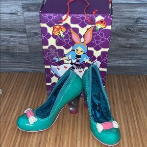 Irregular Choice Alice in Wonderland themed Heels